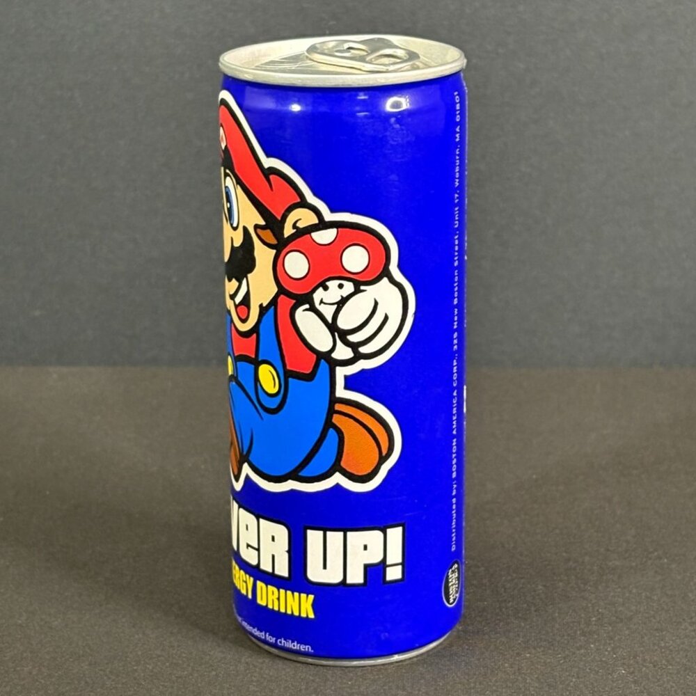 Super Mario Bros Power Up Energy Drink Nintendo 2007 Luigi Brothers Caffeine - Picture 2 of 9